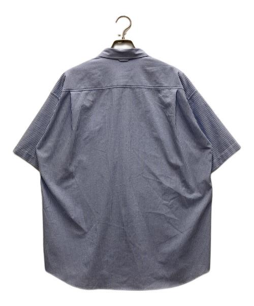RIDGE MOUNTAIN GEAR（リッジマウンテン ギア）RIDGE MOUNTAIN GEAR (リッジマウンテン ギア) シアサッカーストライプS/Sシャツ ブルー サイズ:Lの古着・服飾アイテム
