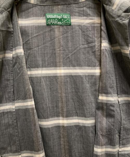 BROWN by 2-tacs（ブラウンバイツータックス）BROWN by 2-tacs (ブラウンバイツータックス) 半袖シャツ グレー サイズ:Lの古着・服飾アイテム