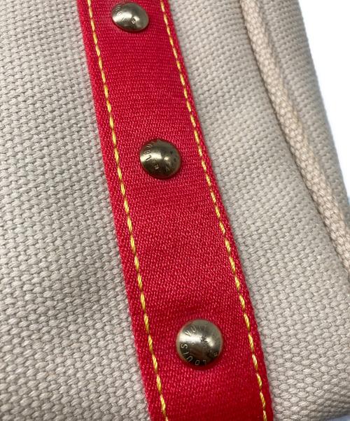 LOUIS VUITTON（ルイ ヴィトン）LOUIS VUITTON (ルイ ヴィトン) トートバッグ ベージュ×レッドの古着・服飾アイテム