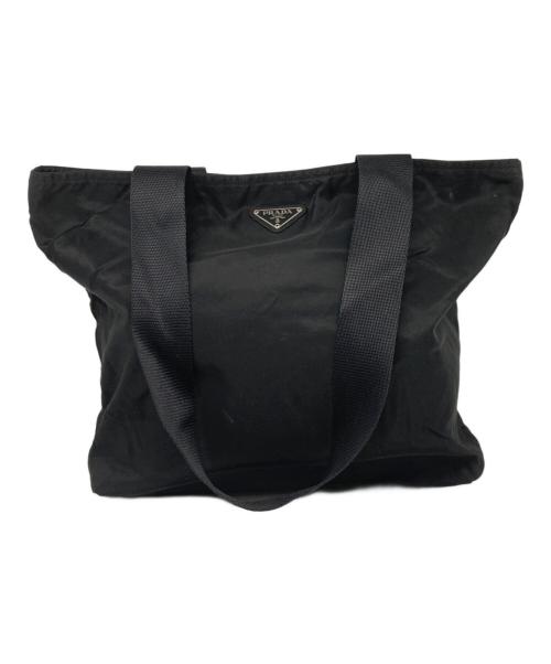 PRADA（プラダ）PRADA (プラダ) ナイロントートバッグ ブラックの古着・服飾アイテム