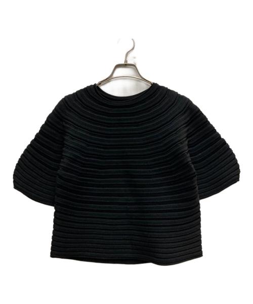 PLEATS PLEASE（プリーツプリーズ）PLEATS PLEASE (プリーツプリーズ) MUSHROOM KNIT Top ブラック サイズ:不明の古着・服飾アイテム