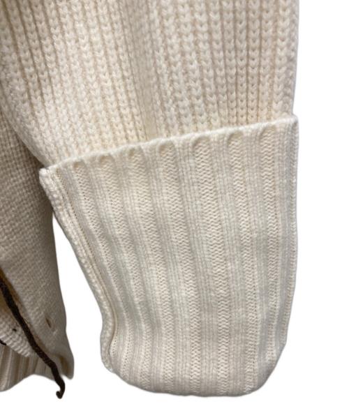 IHNN（イン）IHNN (イン) カラーステッチカーディガン ホワイト サイズ:ｆreeの古着・服飾アイテム