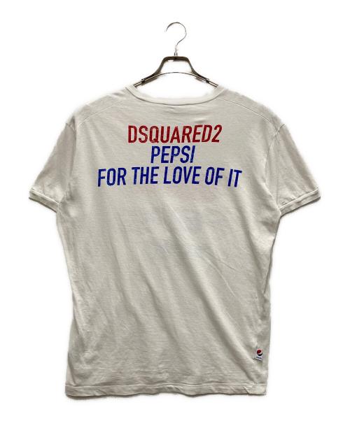 DSQUARED2（ディースクエアード）DSQUARED2 (ディースクエアード) Tシャツ ホワイト サイズ:Lの古着・服飾アイテム
