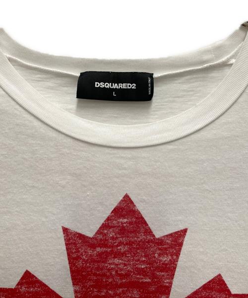 DSQUARED2（ディースクエアード）DSQUARED2 (ディースクエアード) Tシャツ ホワイト サイズ:Lの古着・服飾アイテム
