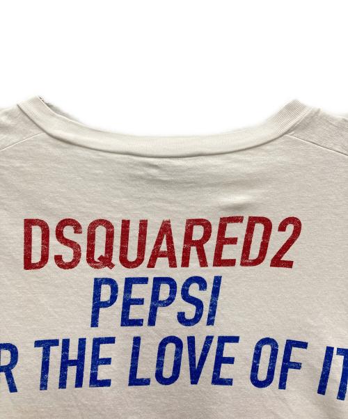 DSQUARED2（ディースクエアード）DSQUARED2 (ディースクエアード) Tシャツ ホワイト サイズ:Lの古着・服飾アイテム