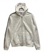 HERMESエルメス）の古着「フーデッドジップアップ・パーカ 《ランH》」｜ホワイト