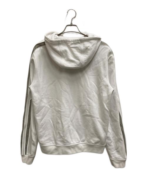 HERMES（エルメス）HERMES (エルメス) フーデッドジップアップ・パーカ 《ランH》 ホワイト サイズ:Lの古着・服飾アイテム