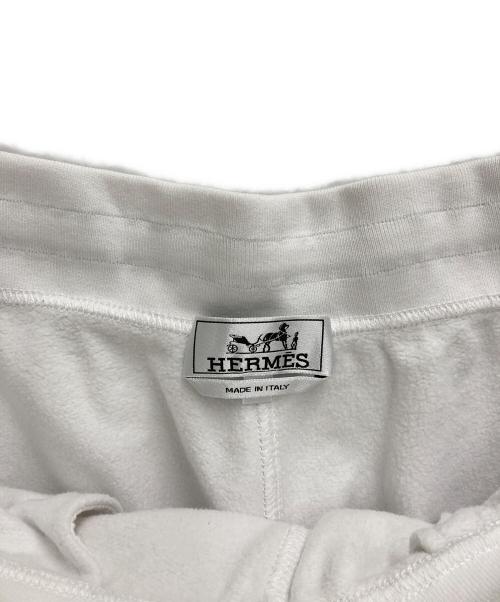 HERMES（エルメス）HERMES (エルメス) ランH スウェットパンツ ホワイト サイズ:Lの古着・服飾アイテム