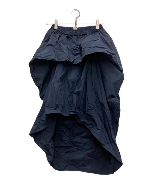 SEA（シー）SEA (シー) タイプライター ドレープスカート ネイビー サイズ:FREEの古着・服飾アイテム