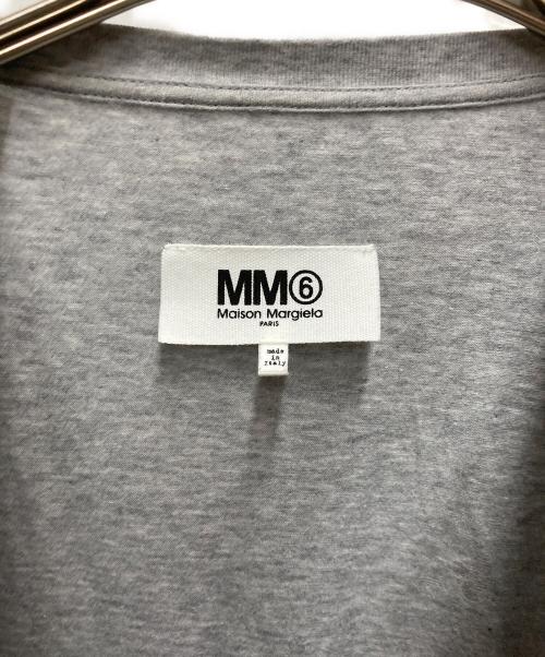 MM6 Maison Margiela（エムエムシックスメゾンマルジェラ）MM6 Maison Margiela (エムエムシックスメゾンマルジェラ) 切替Tシャツ グレー×ブルー サイズ:Sの古着・服飾アイテム