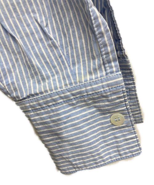 MM6 Maison Margiela（エムエムシックスメゾンマルジェラ）MM6 Maison Margiela (エムエムシックスメゾンマルジェラ) 切替Tシャツ グレー×ブルー サイズ:Sの古着・服飾アイテム