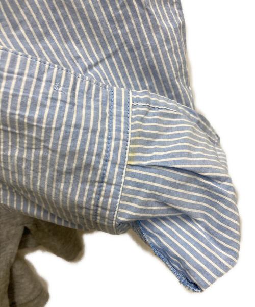 MM6 Maison Margiela（エムエムシックスメゾンマルジェラ）MM6 Maison Margiela (エムエムシックスメゾンマルジェラ) 切替Tシャツ グレー×ブルー サイズ:Sの古着・服飾アイテム