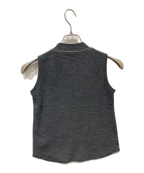 JOICEADDED（ジョイスアディッド）JOICEADDED (ジョイスアディッド) ノースリーブニット グレー サイズ:Freeの古着・服飾アイテム