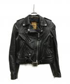 Schottショット）の古着「ワンスター ラムレザーライダースジャケット」｜ブラック