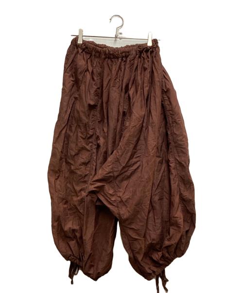 quitan（キタン）quitan (キタン) ドロストボリュームパンツ ブラウン サイズ:Ｆの古着・服飾アイテム