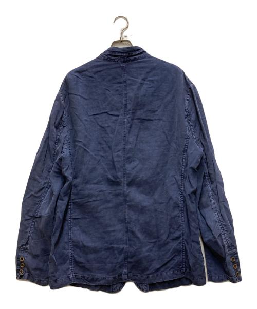 POLO RALPH LAUREN（ポロ・ラルフローレン）POLO RALPH LAUREN (ポロ・ラルフローレン) 90sリネンテーラードジャケット ネイビー サイズ:LLの古着・服飾アイテム