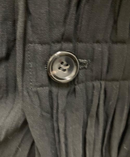 JUNYA WATANABE COMME des GARCONS（(ジュンヤワタナベ コムデギャルソン）JUNYA WATANABE COMME des GARCONS ((ジュンヤワタナベ コムデギャルソン) プリーツコート ブラック サイズ:Sの古着・服飾アイテム