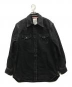 Acne studiosアクネ ストゥディオス）の古着「Denim Button Up Shirt Black」｜ブラック