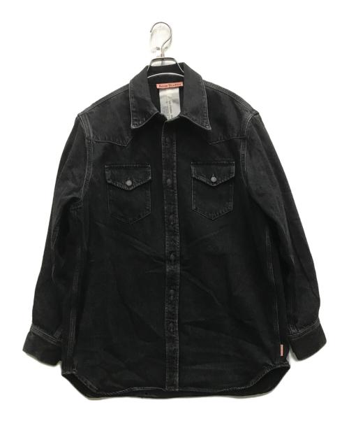 Acne studios（アクネ ストゥディオス）Acne studios (アクネ ストゥディオス) Denim Button Up Shirt Black ブラック サイズ:Sの古着・服飾アイテム