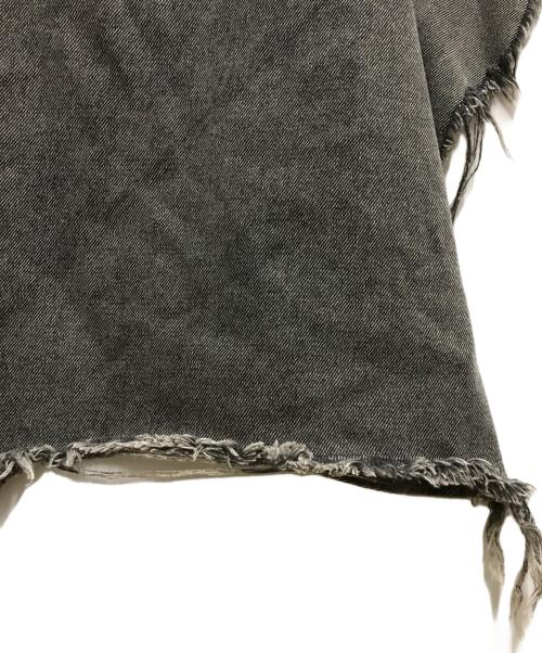 VAQUERA（ヴァケラ）VAQUERA (ヴァケラ) デニムアシンメトリースカート ブラック サイズ:27の古着・服飾アイテム