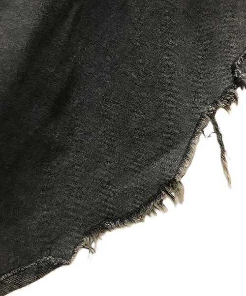 VAQUERA（ヴァケラ）VAQUERA (ヴァケラ) デニムアシンメトリースカート ブラック サイズ:27の古着・服飾アイテム