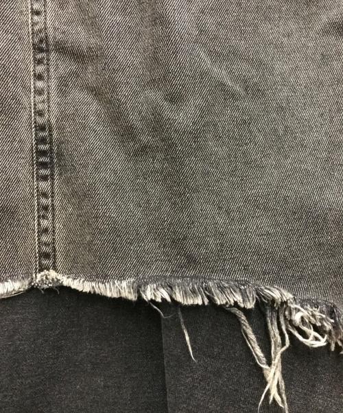 VAQUERA（ヴァケラ）VAQUERA (ヴァケラ) デニムアシンメトリースカート ブラック サイズ:27の古着・服飾アイテム