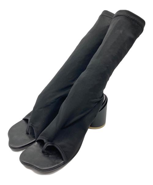 MM6 Maison Margiela（エムエムシックスメゾンマルジェラ）MM6 Maison Margiela (エムエムシックスメゾンマルジェラ) ソックスヒールサンダル ブラック サイズ:39の古着・服飾アイテム