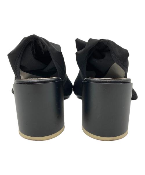 MM6 Maison Margiela（エムエムシックスメゾンマルジェラ）MM6 Maison Margiela (エムエムシックスメゾンマルジェラ) ソックスヒールサンダル ブラック サイズ:39の古着・服飾アイテム