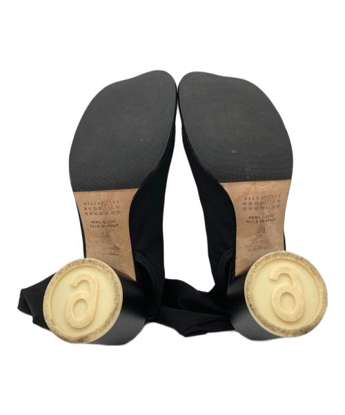 MM6 Maison Margiela（エムエムシックスメゾンマルジェラ）MM6 Maison Margiela (エムエムシックスメゾンマルジェラ) ソックスヒールサンダル ブラック サイズ:39の古着・服飾アイテム