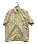 stussyステューシー）の古着「90's チェックS/Sシャツ」｜イエロー
