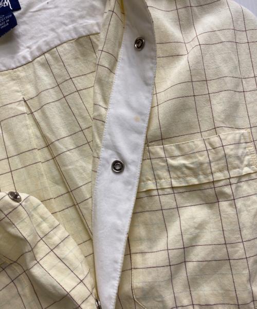stussy（ステューシー）stussy (ステューシー) 90's チェックS/Sシャツ イエロー サイズ:Ｌの古着・服飾アイテム