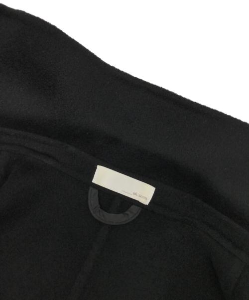 ok.soon（オクスン）ok.soon (オクスン) ライトメルトンコート ブラック サイズ:SIZE 1の古着・服飾アイテム
