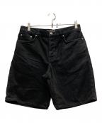 stussyステューシー）の古着「Washed Canvas Big Ol Shorts」｜ブラック