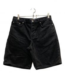stussy（ステューシー）の古着「Washed Canvas Big Ol Shorts」｜ブラック