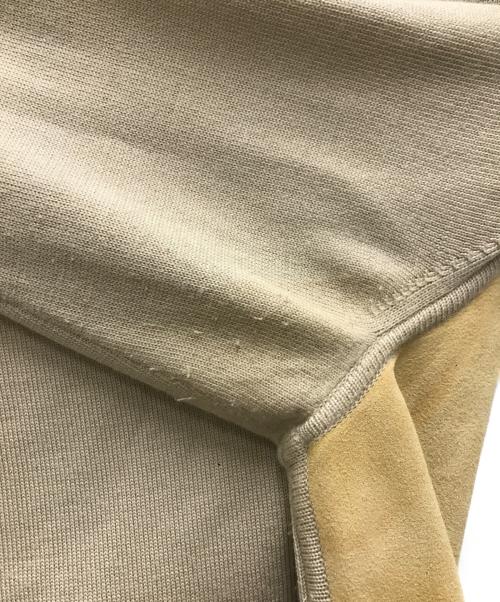 HERMES（エルメス）HERMES (エルメス) レザースイッチウールカーディガン ベージュ サイズ:34の古着・服飾アイテム