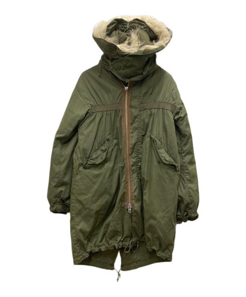 dahl'ia（ダリア）dahl'ia (ダリア) Ｍ-65リメイクフィッシュテールパーカ オリーブ サイズ:XSの古着・服飾アイテム