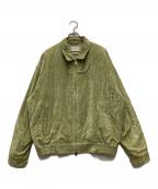 YOKEヨーク）の古着「LOOSED ZIP BLOUSON」｜グリーン