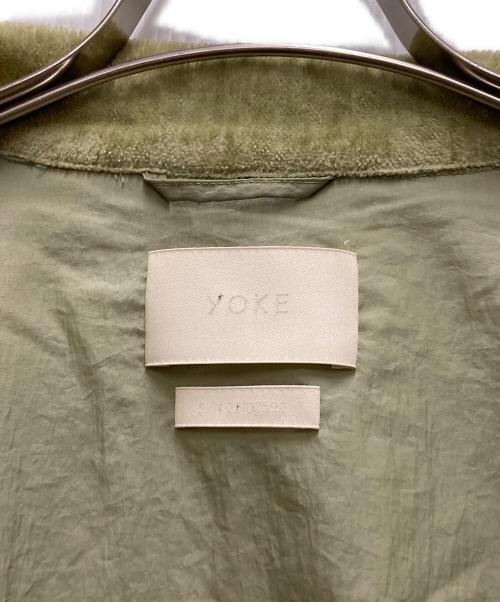 YOKE（ヨーク）YOKE (ヨーク) LOOSED ZIP BLOUSON グリーン サイズ:Lの古着・服飾アイテム