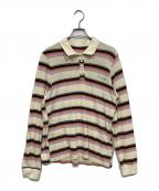 MAISON SPECIALメゾンスペシャル）の古着「Multi Border Polo Shirt」｜ベージュ
