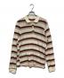 MAISON SPECIAL（メゾンスペシャル）の古着「Multi Border Polo Shirt」｜ベージュ