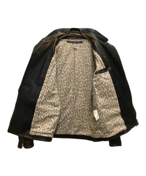 deluxe clothing（デラックスクロージング）deluxe clothing (デラックスクロージング) ダブルライダースジャケット ブラック サイズ:XLの古着・服飾アイテム