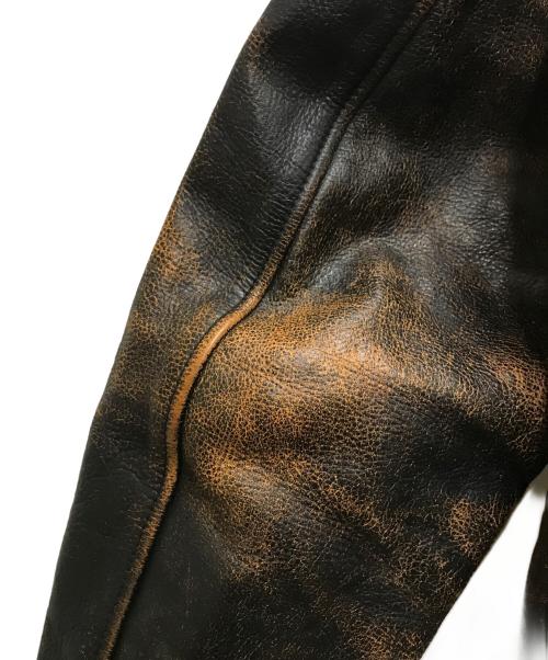 deluxe clothing（デラックスクロージング）deluxe clothing (デラックスクロージング) ダブルライダースジャケット ブラック サイズ:XLの古着・服飾アイテム