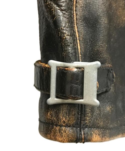 deluxe clothing（デラックスクロージング）deluxe clothing (デラックスクロージング) ダブルライダースジャケット ブラック サイズ:XLの古着・服飾アイテム