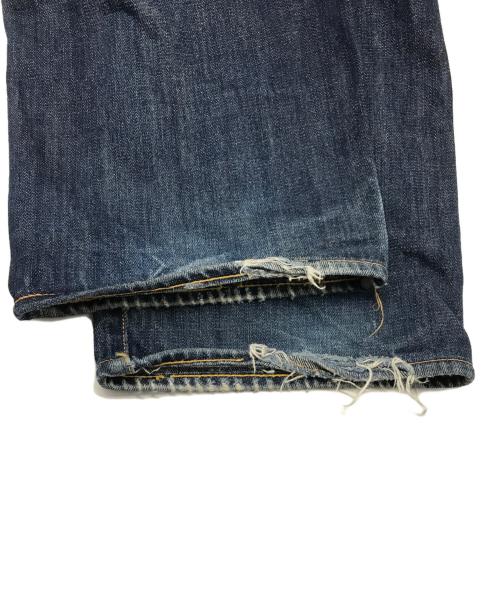 Evisu Jeans（エヴィスジーンズ）Evisu Jeans (エヴィスジーンズ) ペイントデニムパンツ ブルー サイズ:88.5cm (W35)の古着・服飾アイテム