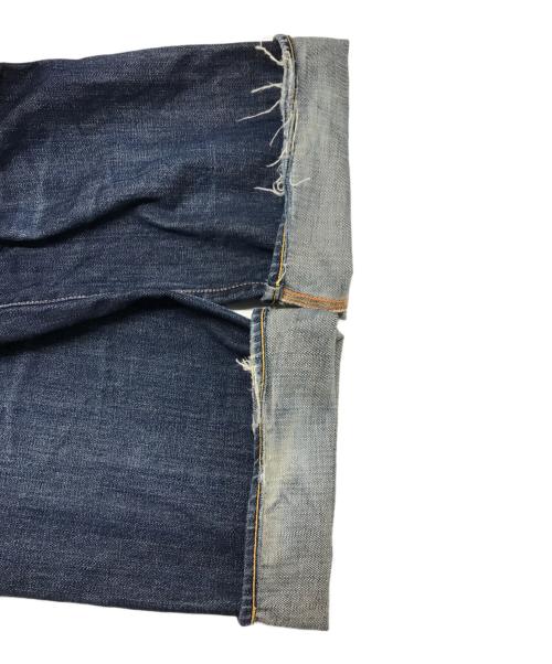 Evisu Jeans（エヴィスジーンズ）Evisu Jeans (エヴィスジーンズ) ペイントデニムパンツ ブルー サイズ:88.5cm (W35)の古着・服飾アイテム