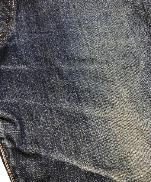 Evisu Jeans（エヴィスジーンズ）Evisu Jeans (エヴィスジーンズ) ペイントデニムパンツ ブルー サイズ:88.5cm (W35)の古着・服飾アイテム