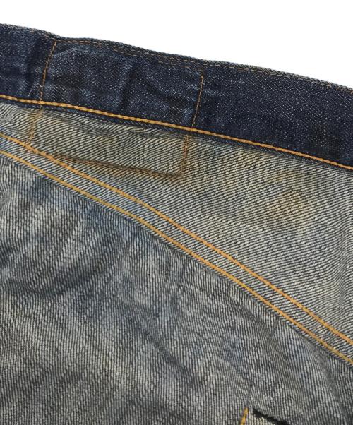Evisu Jeans（エヴィスジーンズ）Evisu Jeans (エヴィスジーンズ) ペイントデニムパンツ ブルー サイズ:88.5cm (W35)の古着・服飾アイテム