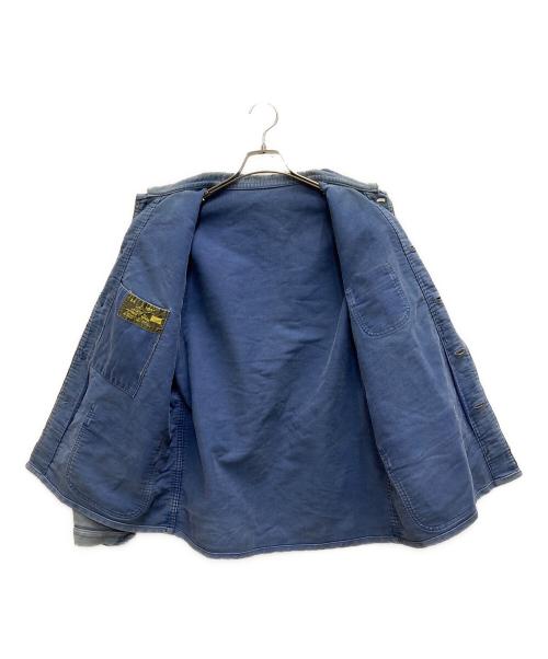 LE MONT ST MICHEL（ル・モンサンミッシェル）LE MONT ST MICHEL (ル・モンサンミッシェル) 50sモールスキンジャケット ブルー サイズ:不明の古着・服飾アイテム