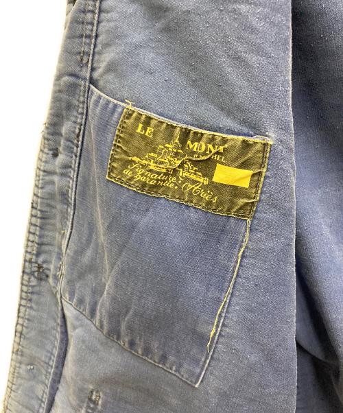 LE MONT ST MICHEL（ル・モンサンミッシェル）LE MONT ST MICHEL (ル・モンサンミッシェル) 50sモールスキンジャケット ブルー サイズ:不明の古着・服飾アイテム