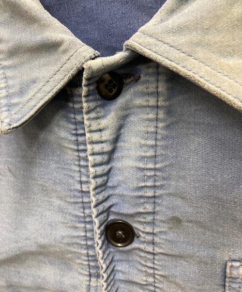 LE MONT ST MICHEL（ル・モンサンミッシェル）LE MONT ST MICHEL (ル・モンサンミッシェル) 50sモールスキンジャケット ブルー サイズ:不明の古着・服飾アイテム